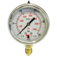 MAG63-spodní-1/4" 0-250 bar manometr